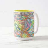 Bee daar tweekleurige koffiemok (Voorkant rechts)