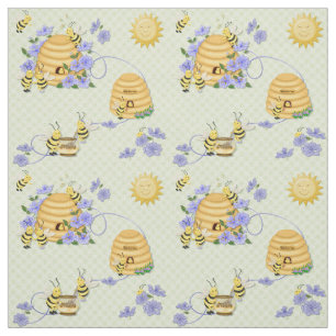 Bee Dance Bloemen Stof 2