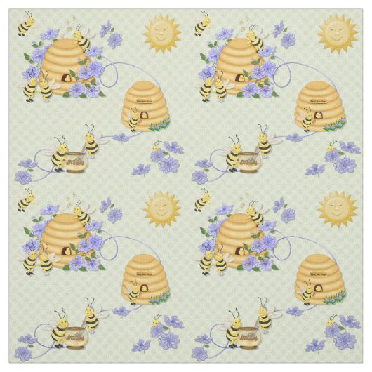 Bee Dance Bloemen Stof 2 (Swatch)
