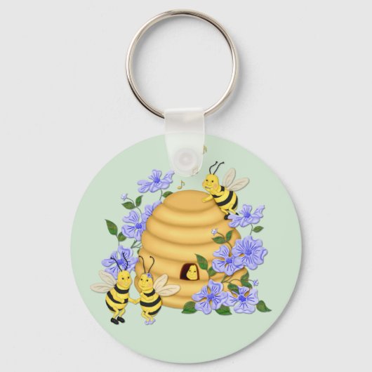 Bee Dance Sleutelhanger (Voorkant)