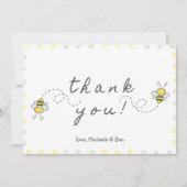 Bee dank u kaarten, Baby shower Schattig Schattig Bedankkaart (Voorkant)