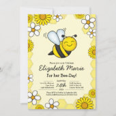 Bee Day Birthday Party Kids Kaart (Voorkant)