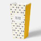 Bee Day Geel Modern Honingraat Schattige Kids Verj Bedankdoosjes (Voorkant)