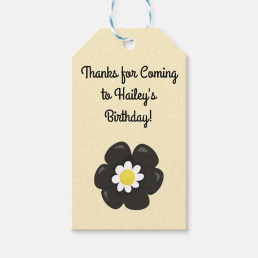Bee-day Party Favor Label Cadeaulabel (Voorkant)