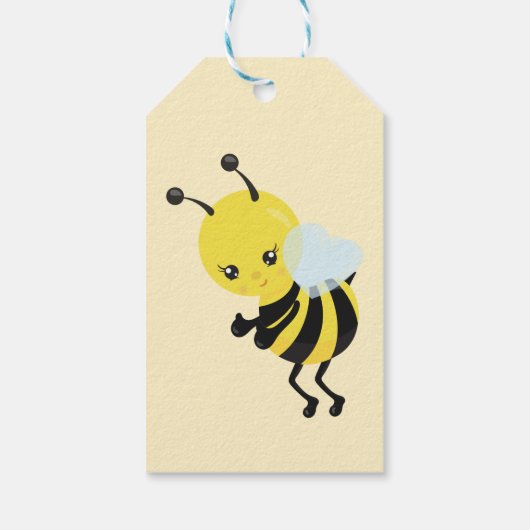 Bee-day Party Favor Label Cadeaulabel (Achterkant)