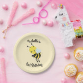 Bee-day Party gepersonaliseerde Borden Papieren Bordje (Feest)