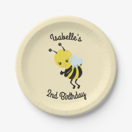 Bee-day Party gepersonaliseerde Borden Papieren Bordje