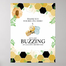 Bee-Day Welcome Poster