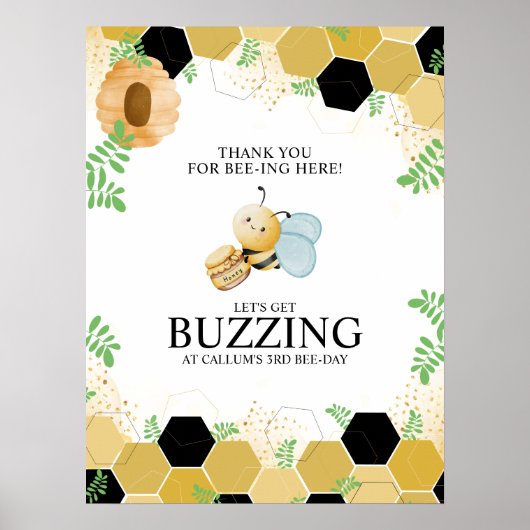 Bee-Day Welcome Poster (Voorkant)