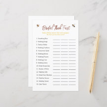 Bee "Denk snel" Vrijgezellenfeest spel