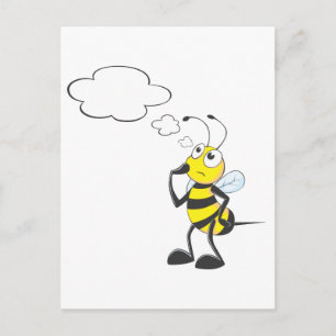 Bee denking briefkaart