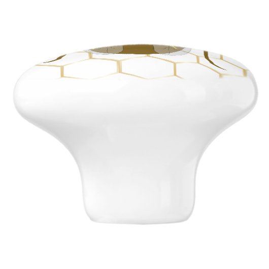 Bee Design Personalised Keramische Knop (Zijkant)