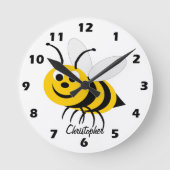 Bee Design Personalised Ronde Klok (Voorkant)