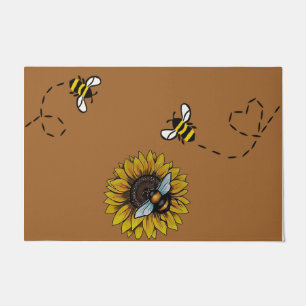 Bee deurmat, mooie bijendeurmat deurmat