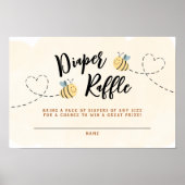 Bee Diaper Raffle Poster (Voorkant)