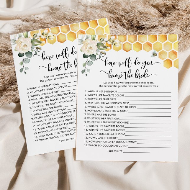 Bee die het beste spel van de bruid kent (Creator heeft geüpload)