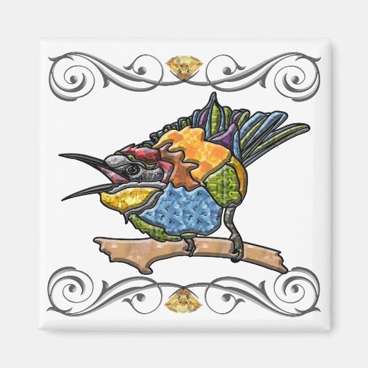 Bee Eater Bird Magneet (Voorkant)