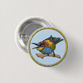 Bee Eater Bird Ronde Button 3,2 Cm (Voorkant /achterkant)