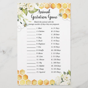 Bee een beetje honing Baby shower dierlijke dracht