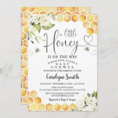 Bee een kleine honing-Baby shower-uitnodiging Kaart (Voorkant / Achterkant)