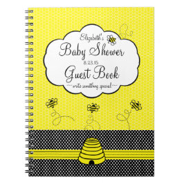 Bee- en bijenkast Baby shower Notitieboek