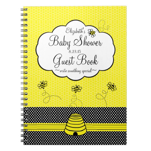 Bee- en bijenkast Baby shower Notitieboek (Voorkant)