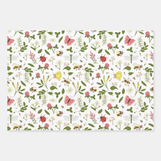 Bee- en buggingpapier inpakpapier vel (Voorkant 3)