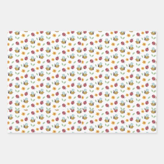 Bee- en buggingpapier inpakpapier vel (Voorkant)