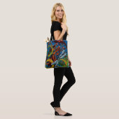 Bee en Dragonfly Canvas tas (Op model)