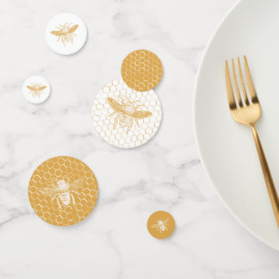Bee- en Golden Honeycomb-patroon Confetti
