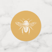Bee- en Golden Honeycomb-patroon Confetti (Kleine voorkant)