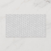 Bee en Honeycomb Gray Visitekaartje (Achterkant)