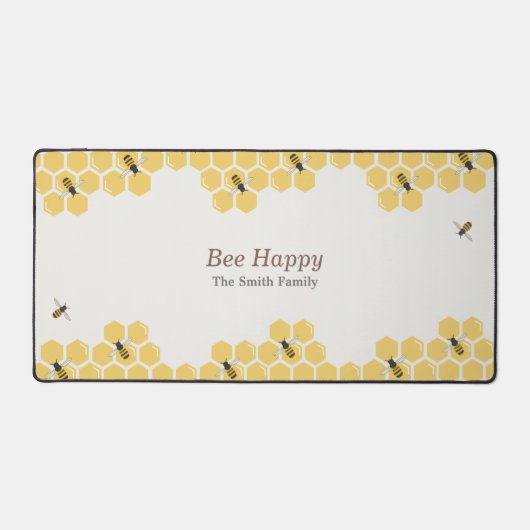 Bee- en Honeycomb-patroon Bureaumat (Voorkant)