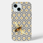 Bee- en Honeycomb-patroon Case-Mate iPhone Case (Achterkant)