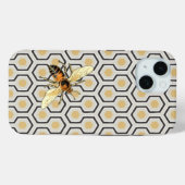 Bee- en Honeycomb-patroon Case-Mate iPhone Case (Achterkant (horizontaal))