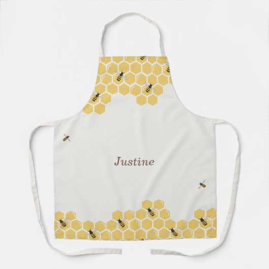 Bee- en Honeycomb-patroon Schort (Voorkant)