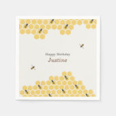 Bee- en Honeycomb-patroon Servet (Voorkant)