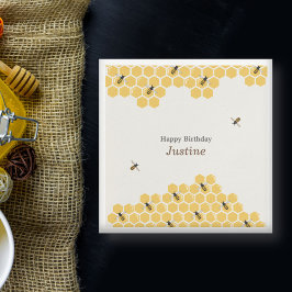 Bee- en Honeycomb-patroon Servet
