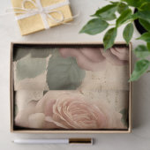 Bee en Roze Rozen Decoupage Tissue Paper Tissuepapier (Geschenk)