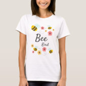  Bee en Wild Flowers T-Shirt (Voorkant)