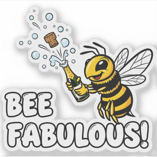 Bee Fabulous Sticker (Voorkant)