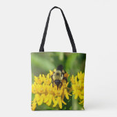 Bee Feasting on Butterfly Weed Wildflowers Tote Bag (Achterkant)