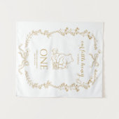 Bee First Birthday Banner Our Little Hunny Wandkleed (Voorkant (horizontaal))