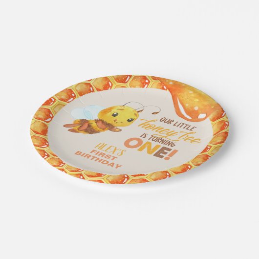 Bee First Birthday Bord - Custom (Gekanteld)