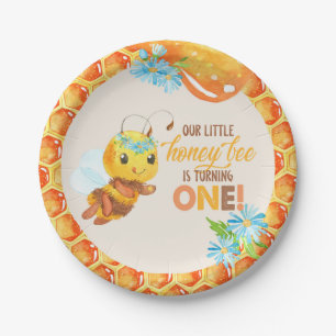 Bee First Birthday Bord - Meisje