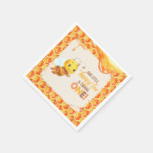 Bee First Birthday Napkin Servet (Hoek)
