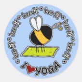 Bee Fit - Yoga sticker (Voorkant)