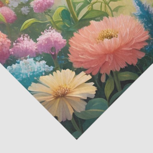 Bee Floral  anjer sinaasappel decoupage Tissuepapier (Detail)