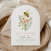 Bee Floral Mama-to-Bee Arch Baby shower Kaart