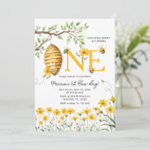 Bee Floral Onze kleine honingbij wordt een Kaart (Staand voorkant)